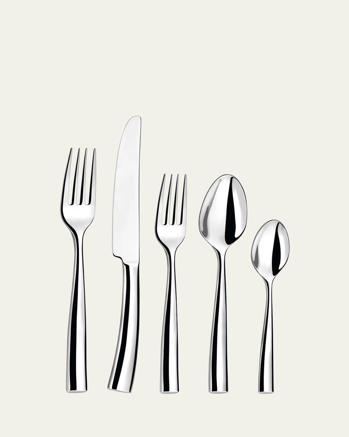 Couzon Silhouette 5-piece Flatware Set In Stainless Steel