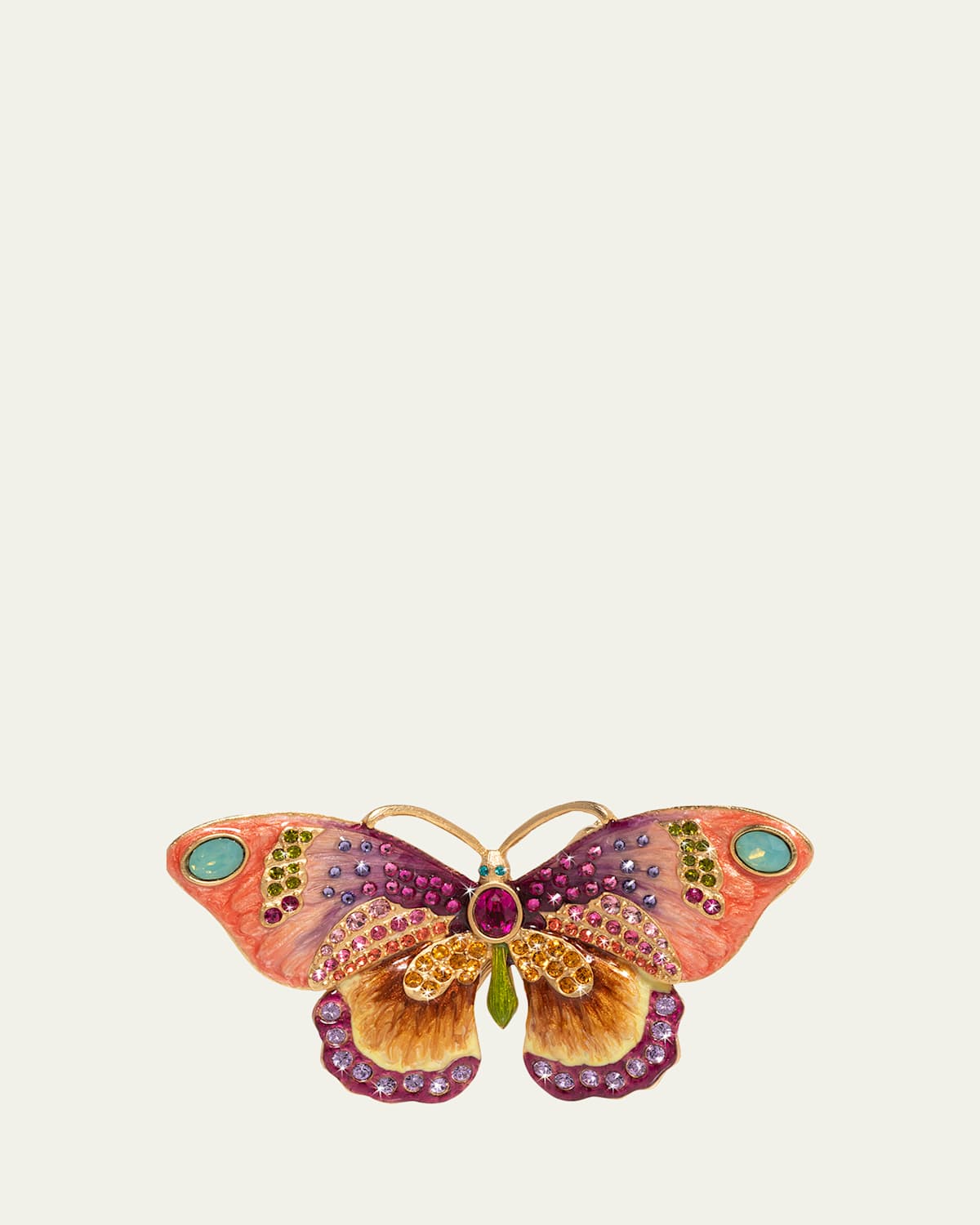 Jay Strongwater Madame Small Butterfly Figurine In Flora