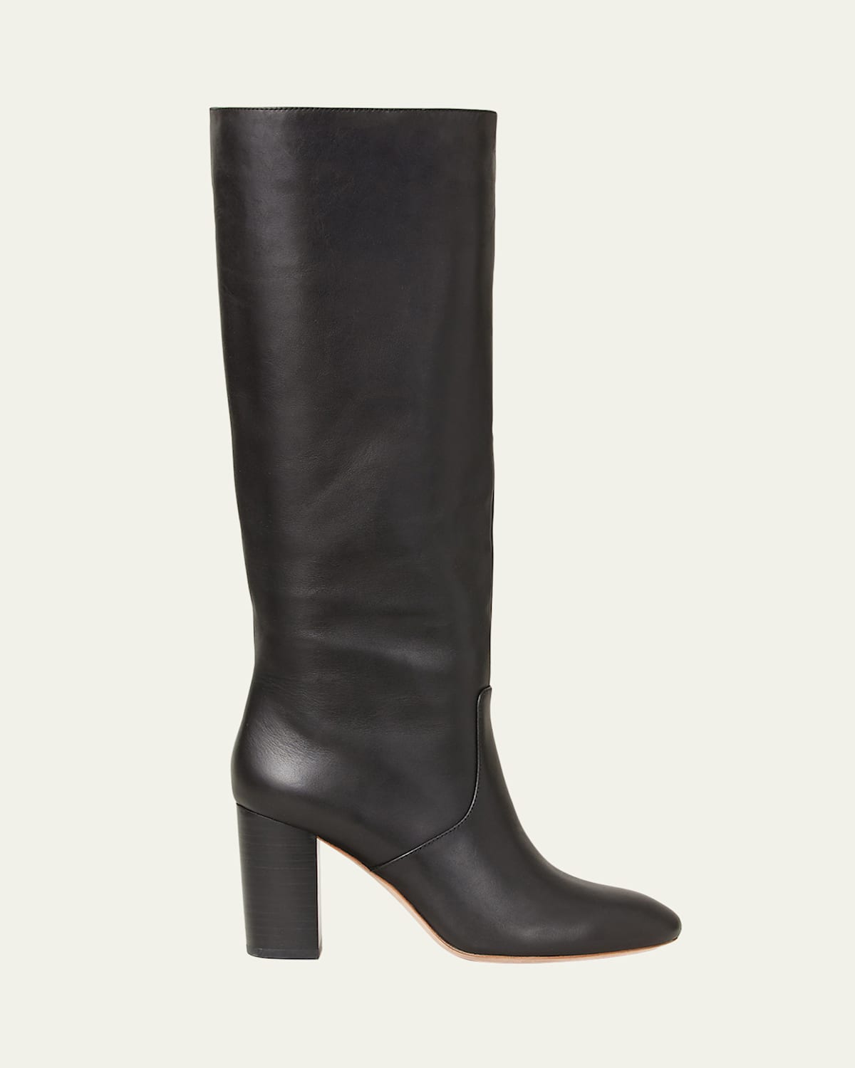 Loeffler Randall Goldy Leather Knee Boots In Black