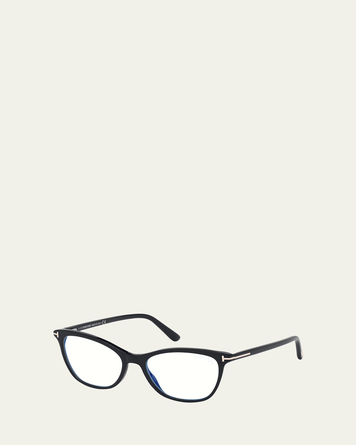TOM FORD Blue Block Cat-Eye Acetate Optical Frames