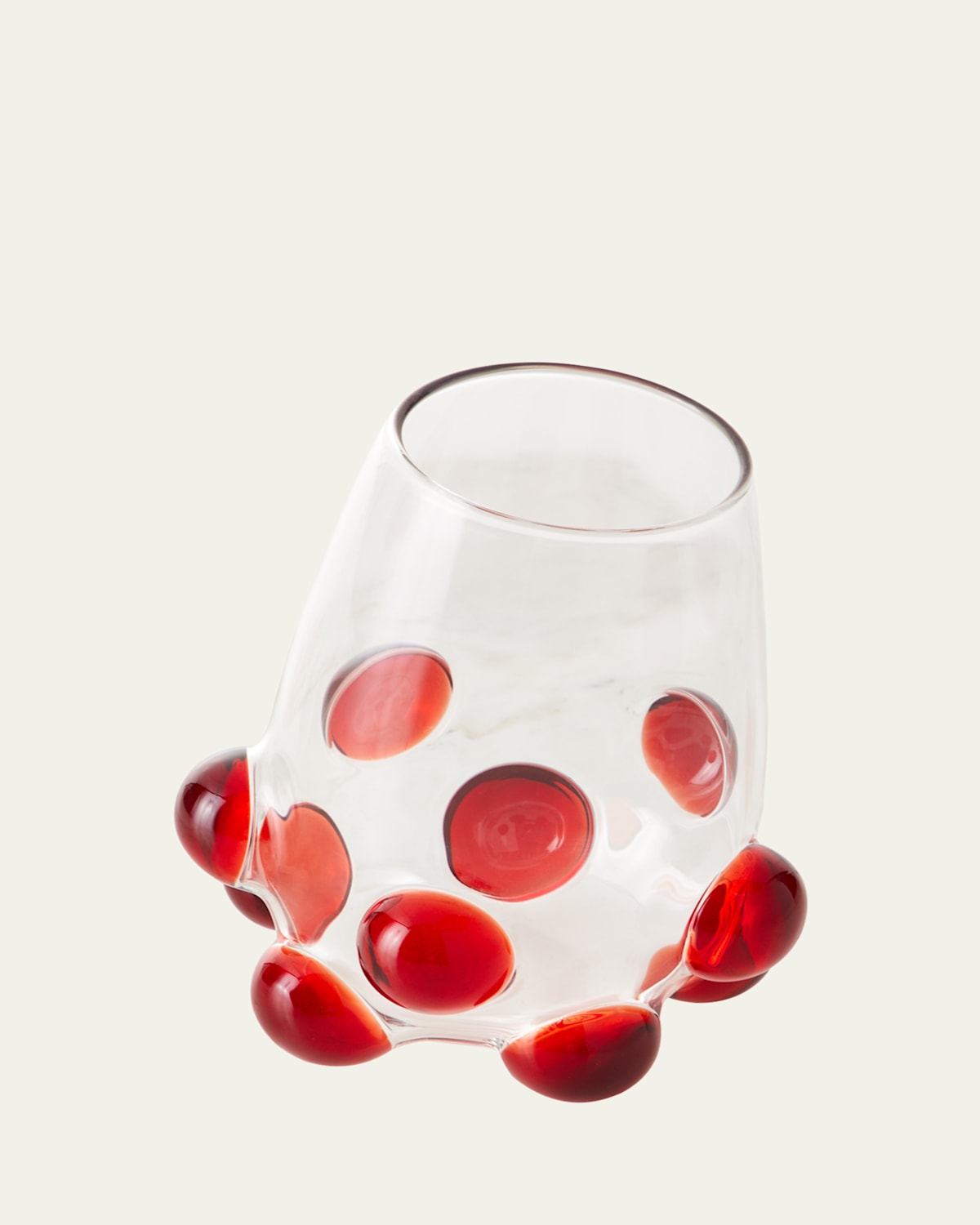 Massimo Lunardon Bubble Wine Glass, Red