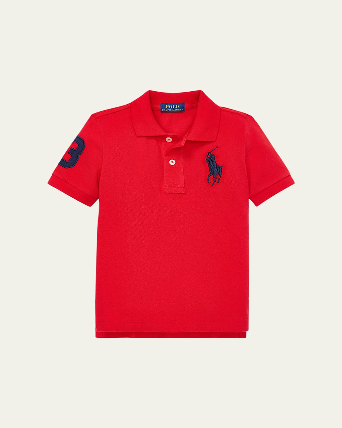 Polo Ralph Lauren Toddler And Little Boys Big Pony Cotton Mesh Polo In Red