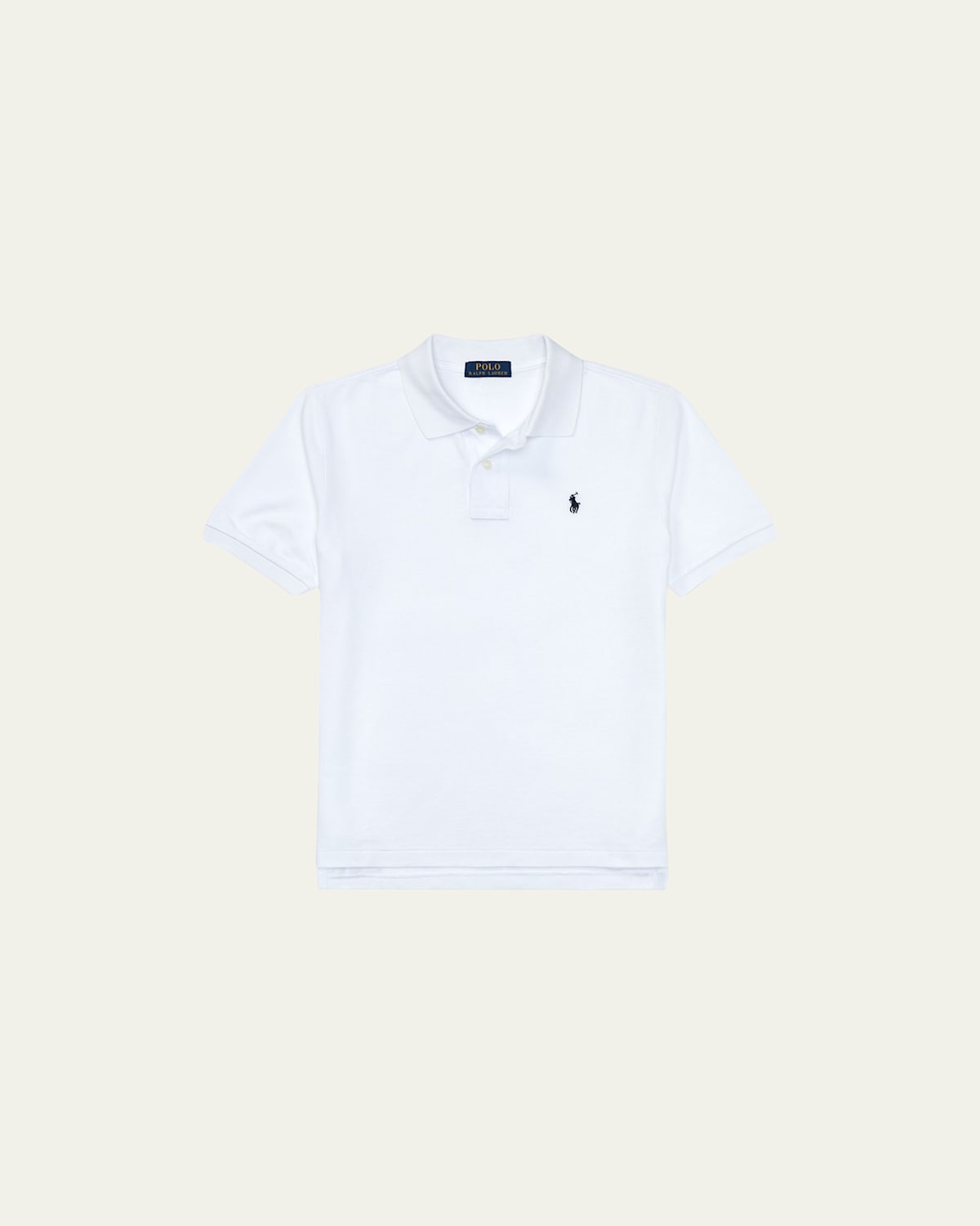 Polo Ralph Lauren Kids' Short-sleeve Logo Embroidery Polo Shirt In White
