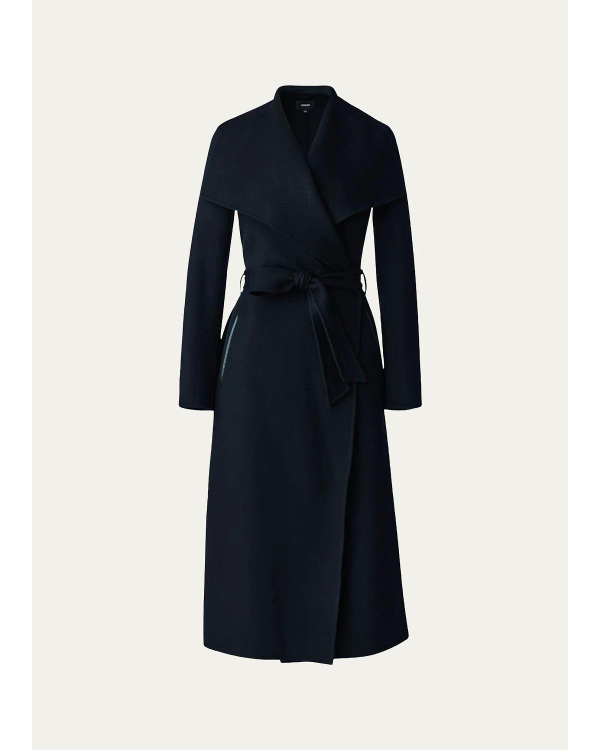 Mai Long Wool Wrap Coat
