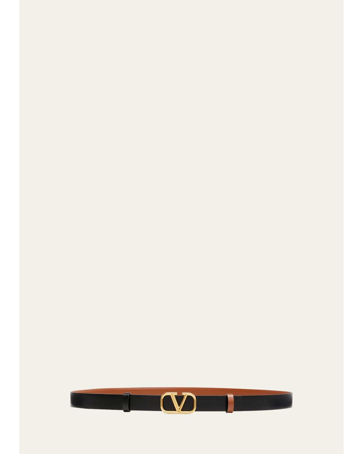 VLogo Leather Belt, 20mm