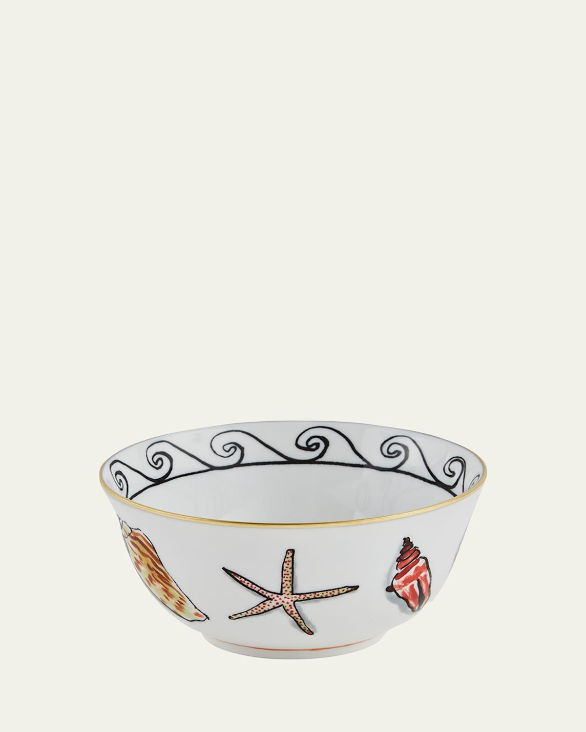 Ginori 1735 Il Viaggio Di Nettuno Bowl In White