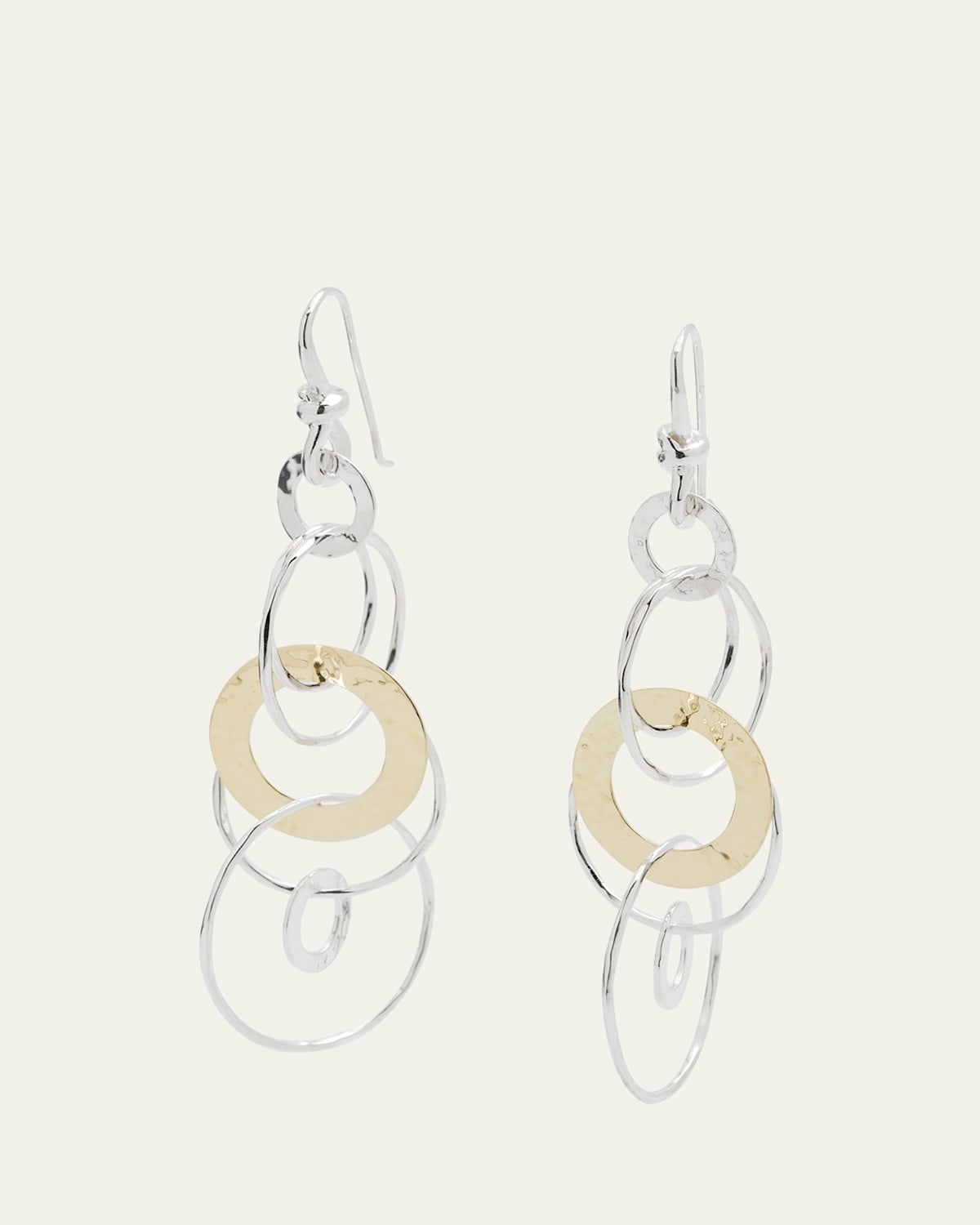 Hammered Jet Set Earrings in Chimera
