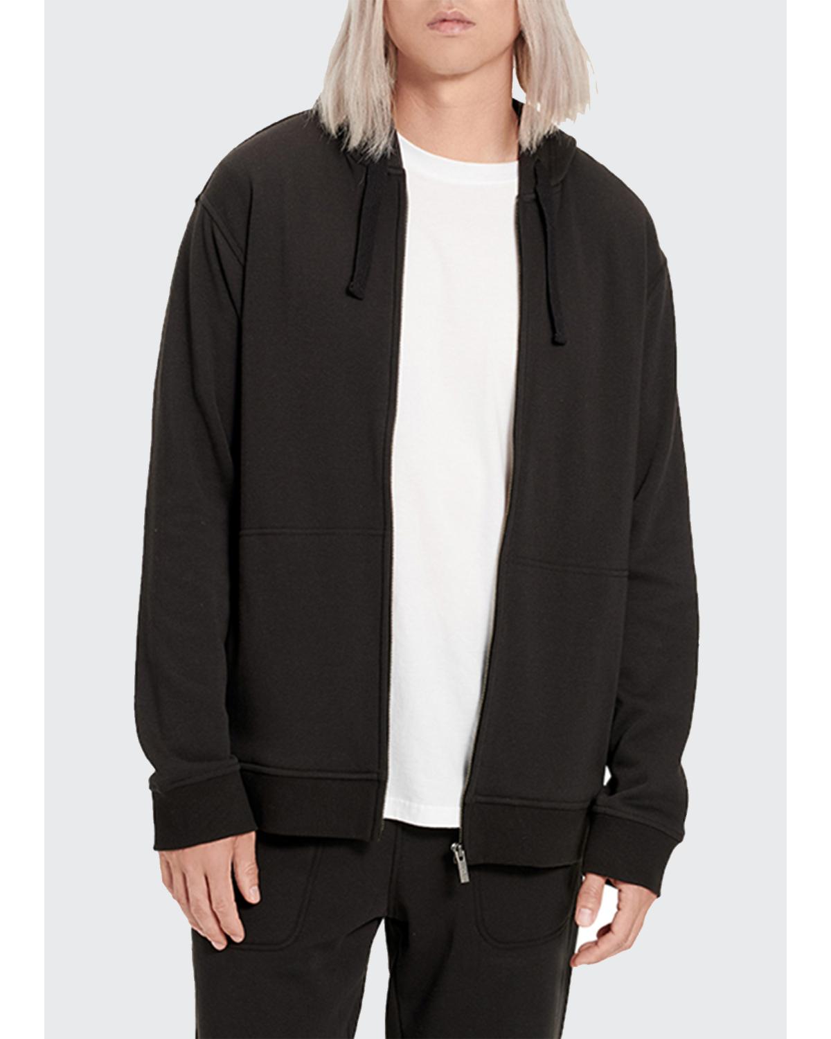 Ugg Men's Gordon Zip-front Sweatshirt In Black