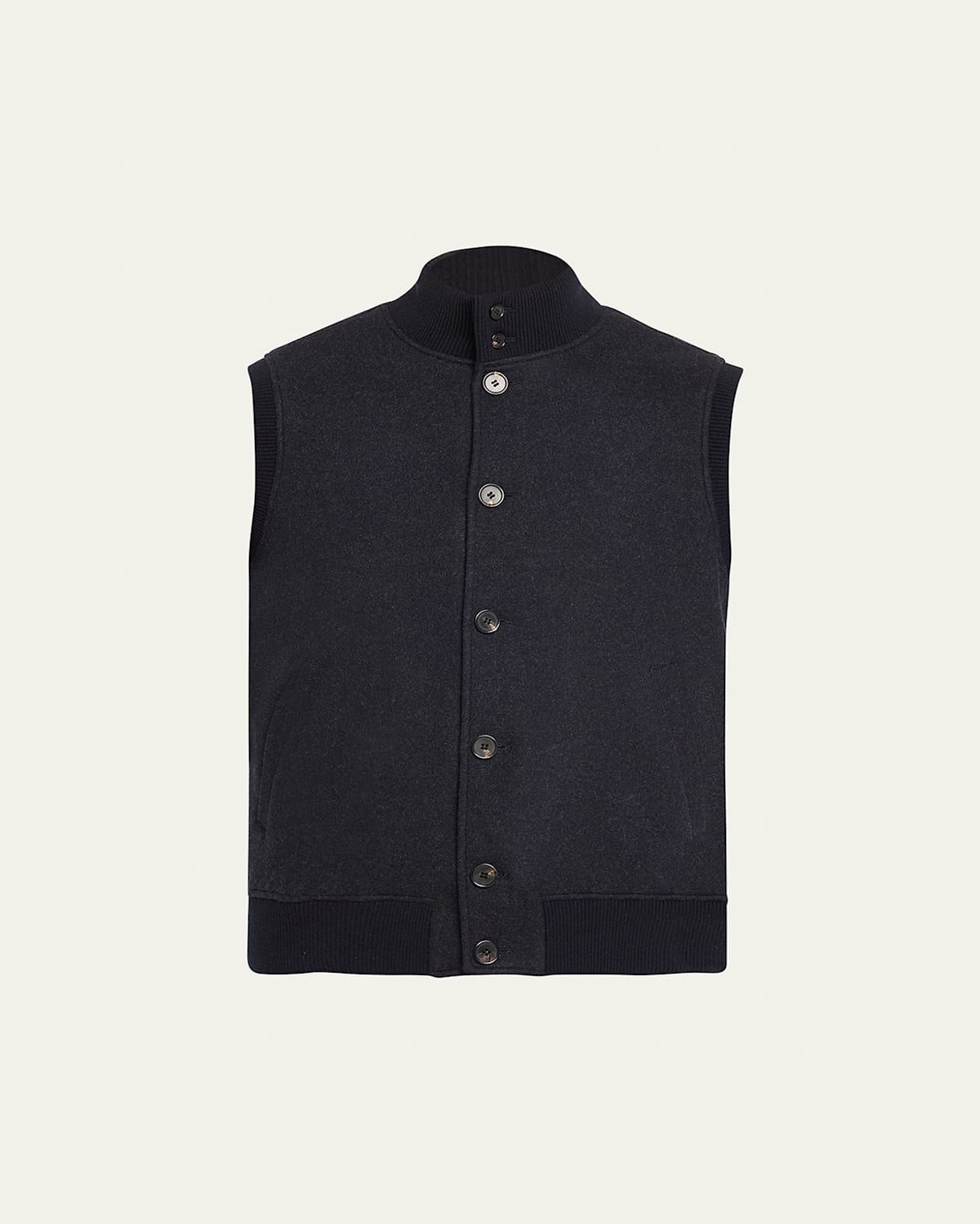 Men's Cashmere Button-Up Vest