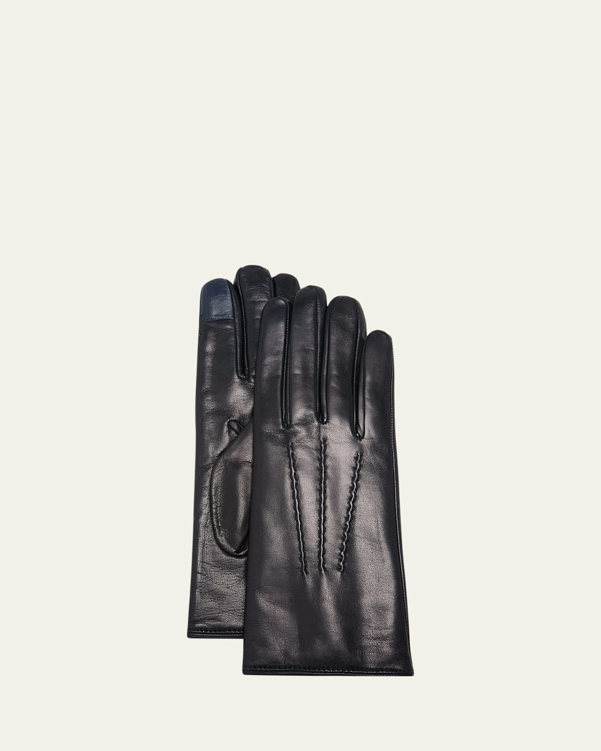 Leather & Cashmere Touch Screen Gloves