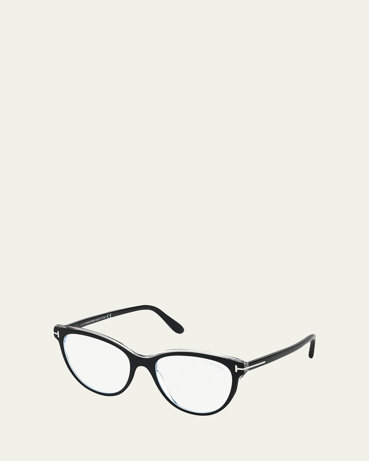 Tom Ford Cat-eye Acetate Optical Frames In Black