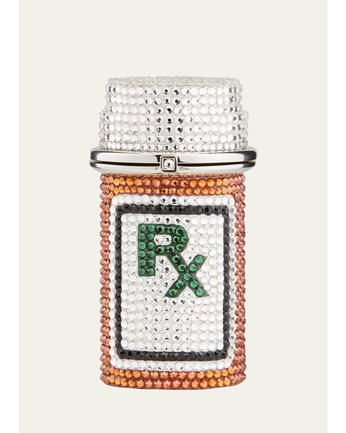 Prescription Bottle RX Crystal Pillbox