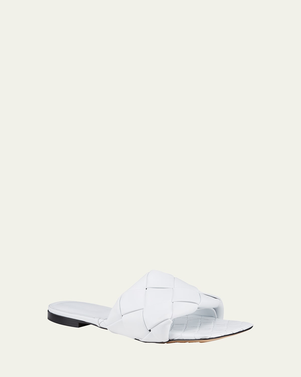 bottega veneta lido sandals white