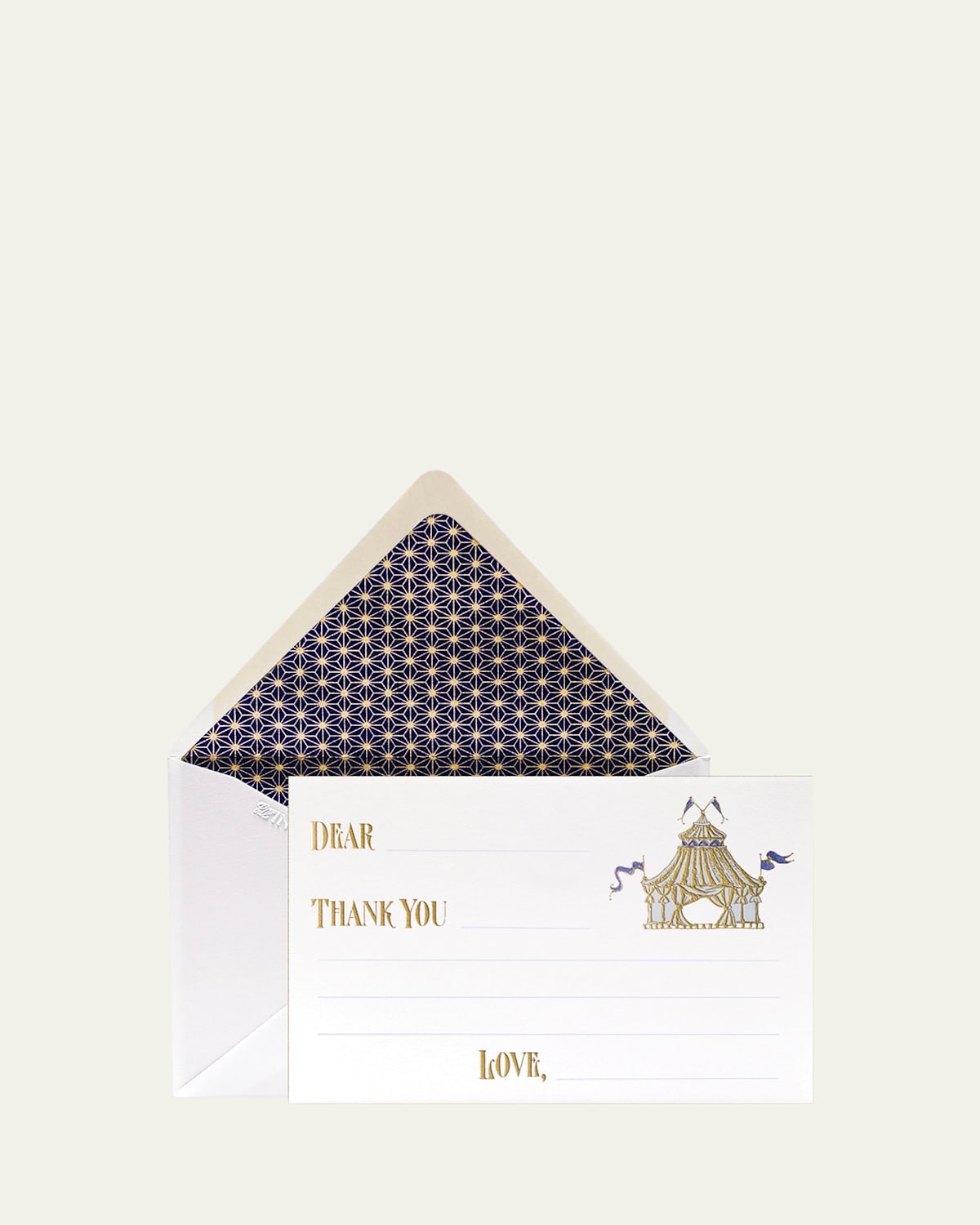 Bell'invito Circus Boy Thank You Cards, Box Of 12 In White