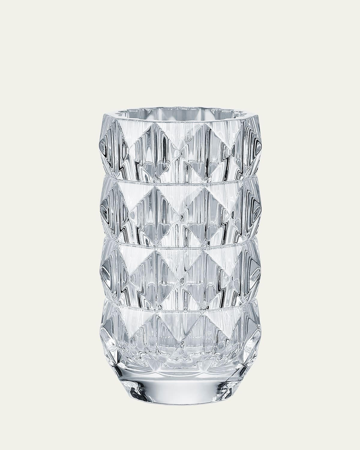 Baccarat Louxor Round Crystal Vase In Clear