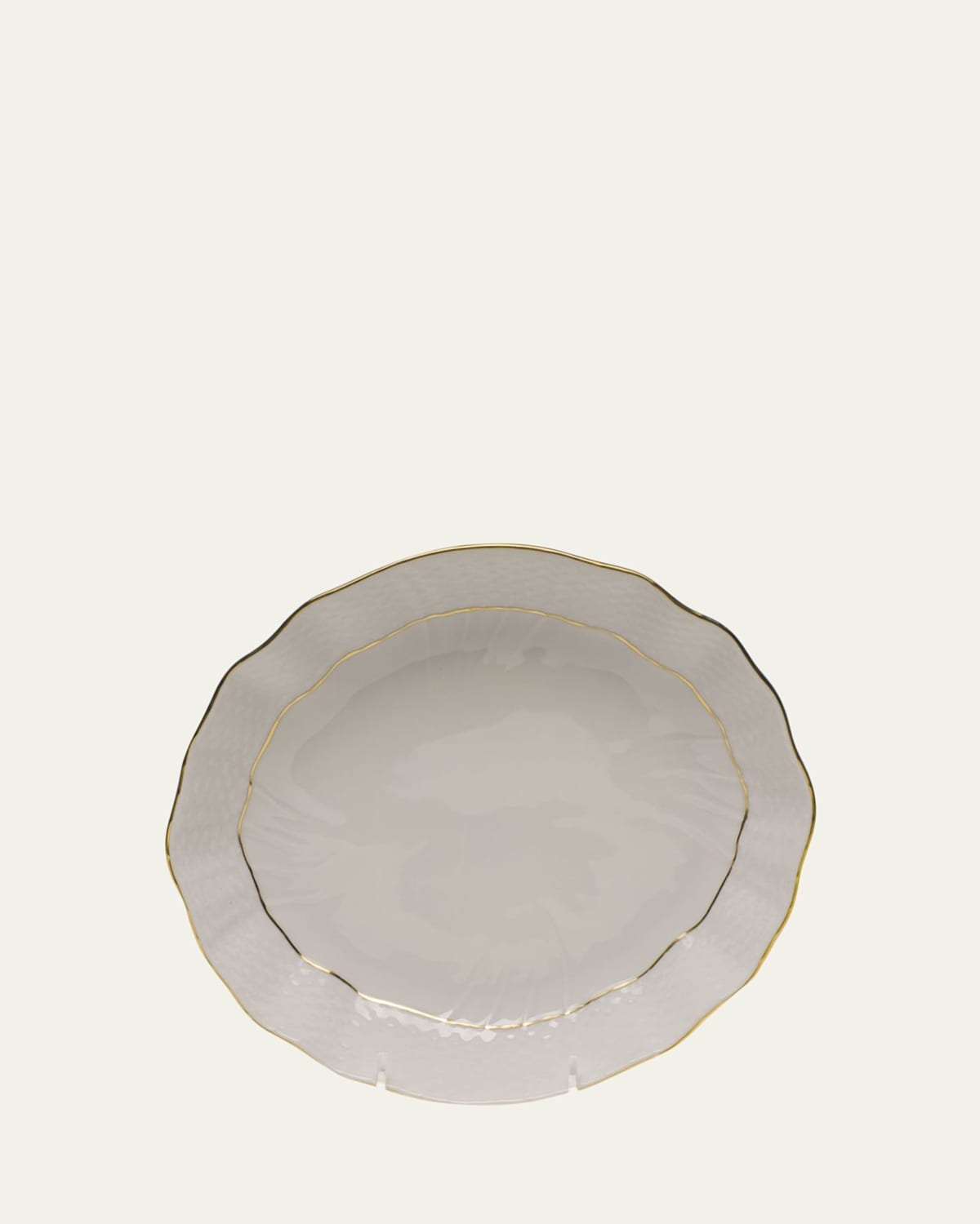 Herend Golden Edge Oval Dish