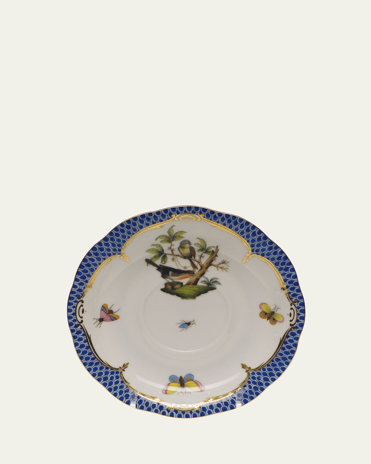 Herend Rothschild Blue Motif 02 Tea Saucer