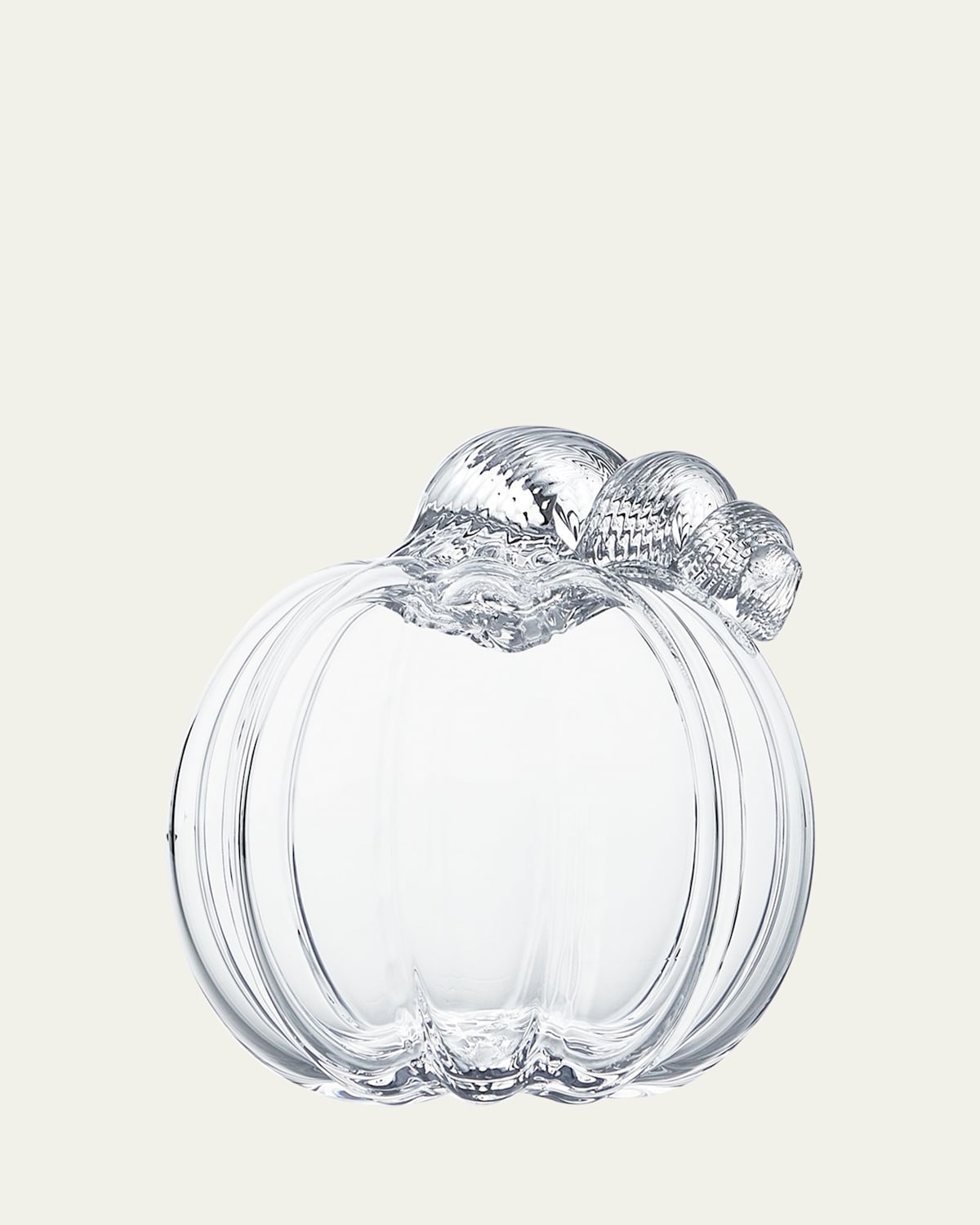 Simon Pearce Medium Glass Pumpkin With Twisted Stem