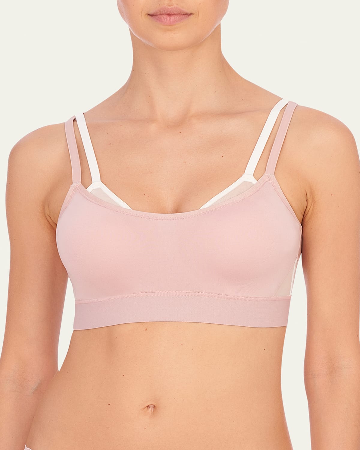 Natori Gravity Contour Underwire Sports Bra In Rose Beige Warm White