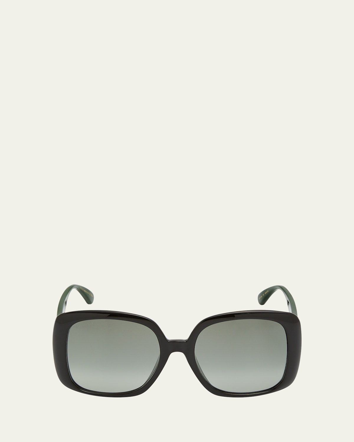 Gucci Interlocking G Square-frame Sunglasses In Black