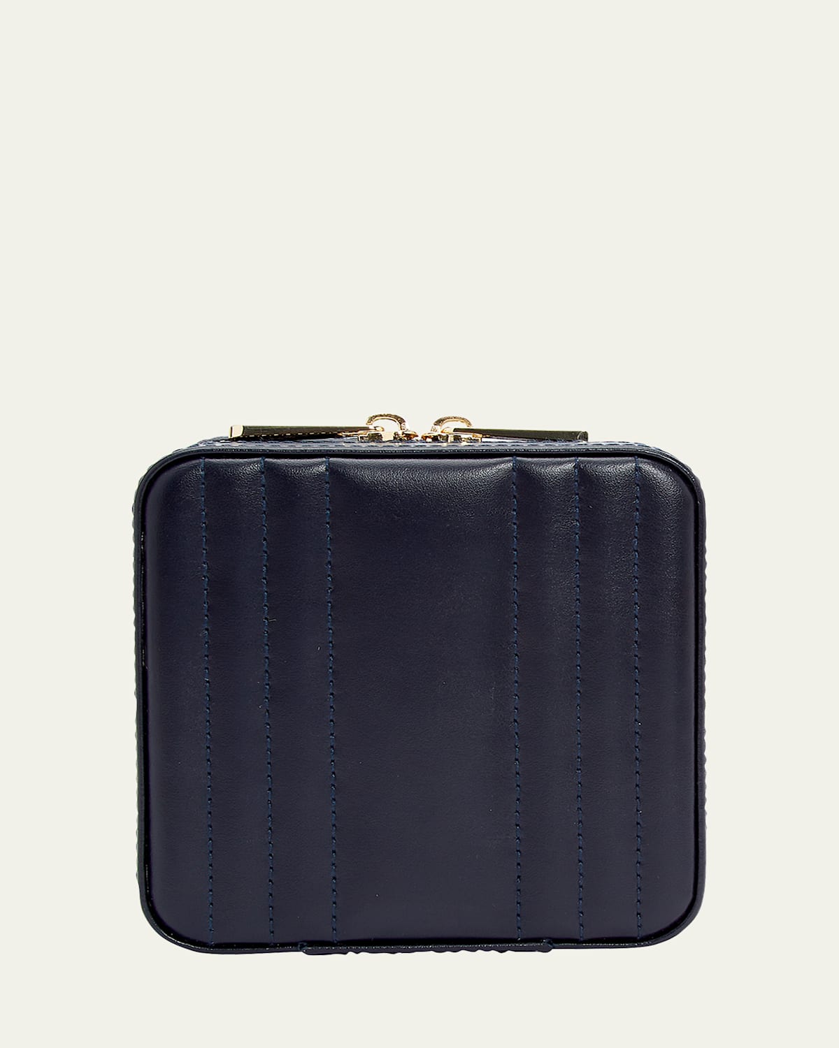 WOLF Maria Square Quilted Zip Jewelry Case