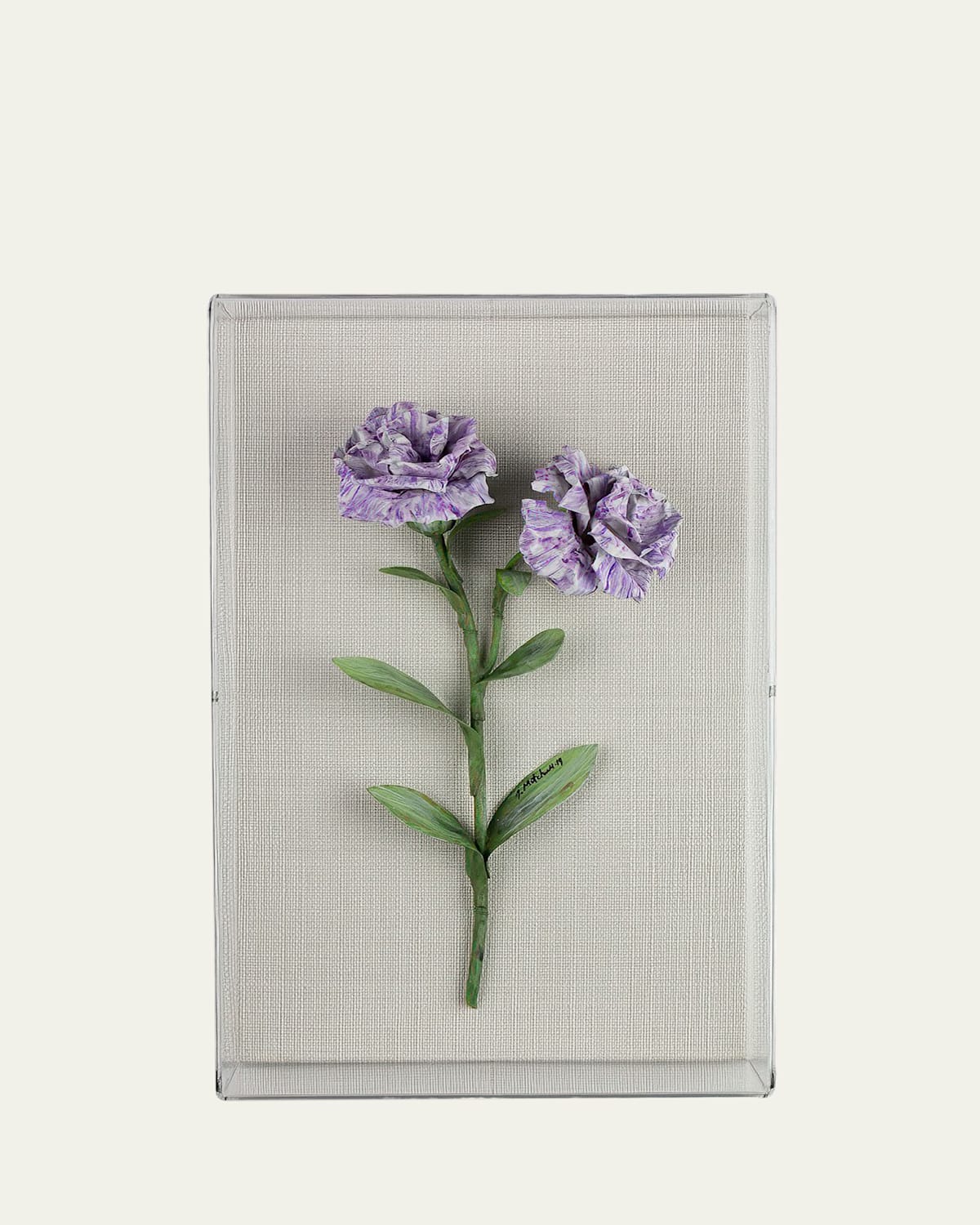 Tommy Mitchell Carnation January Birth Flower Wall Art In Lavender