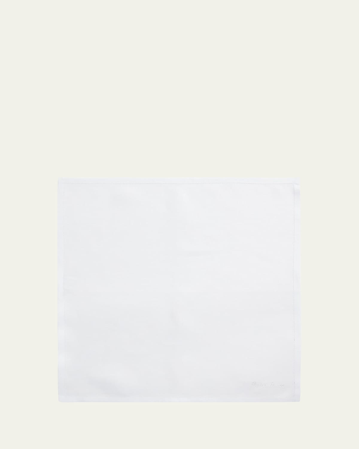 Ralph Lauren Purple Label Men's Solid Linen Pocket Square