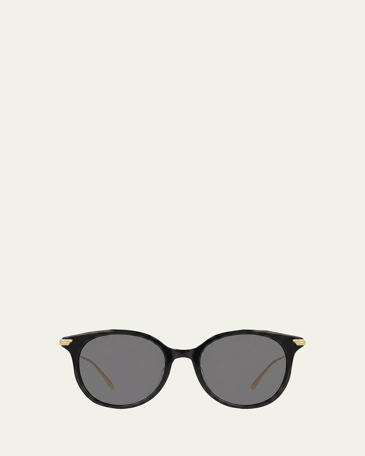 Bottega Veneta Round Acetate/Metal Sunglasses