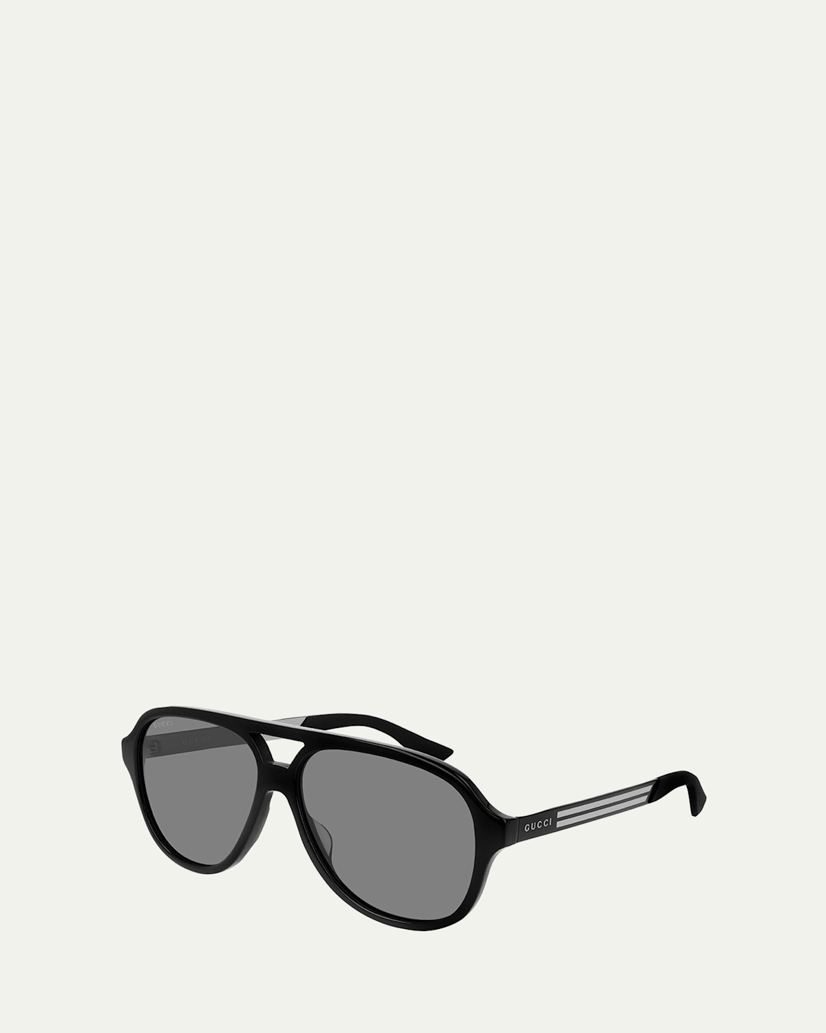 Gucci Men's Aviator Logo Sunglasses