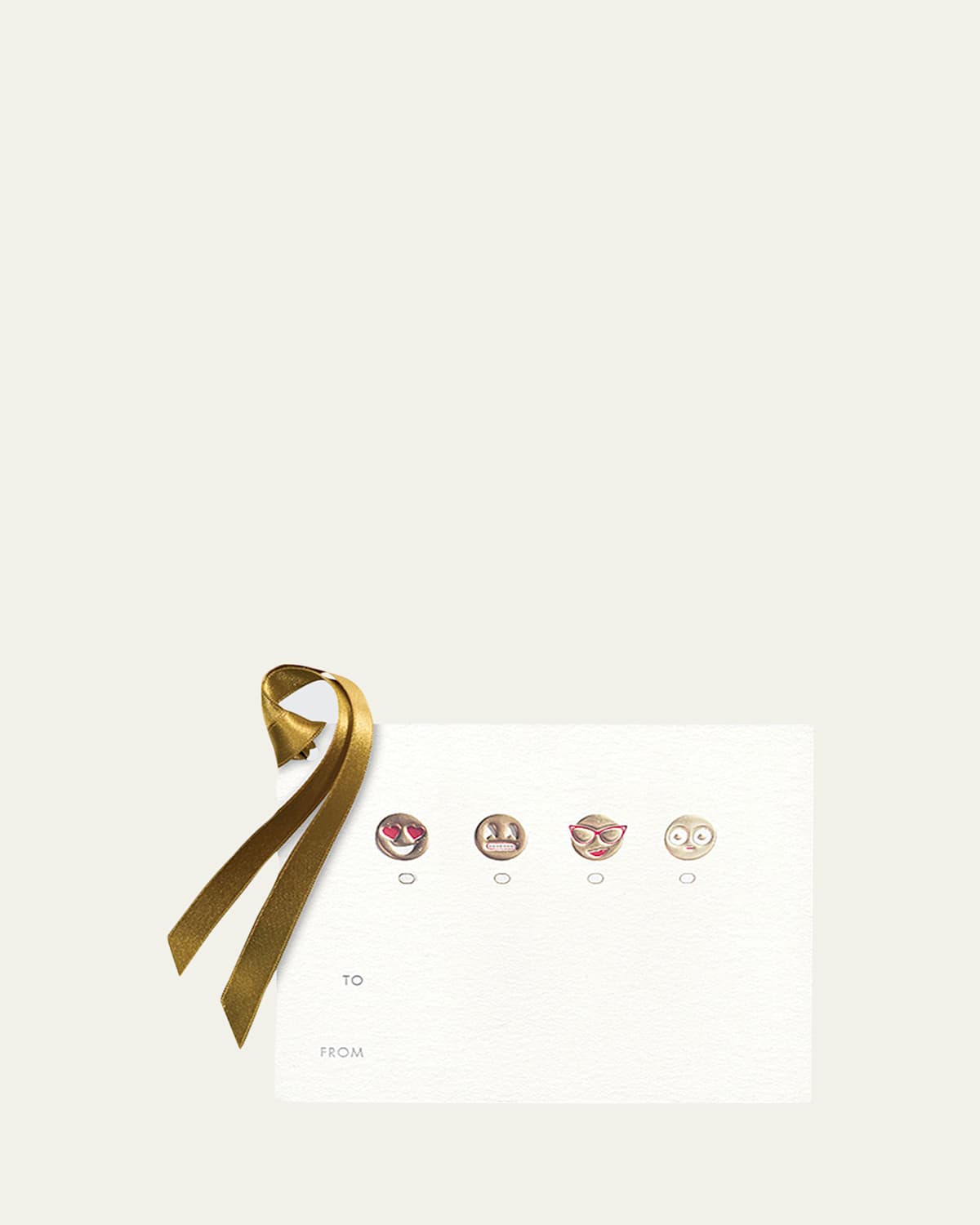 Bell'invito Emoji Gift Tags, Set Of 8 In White