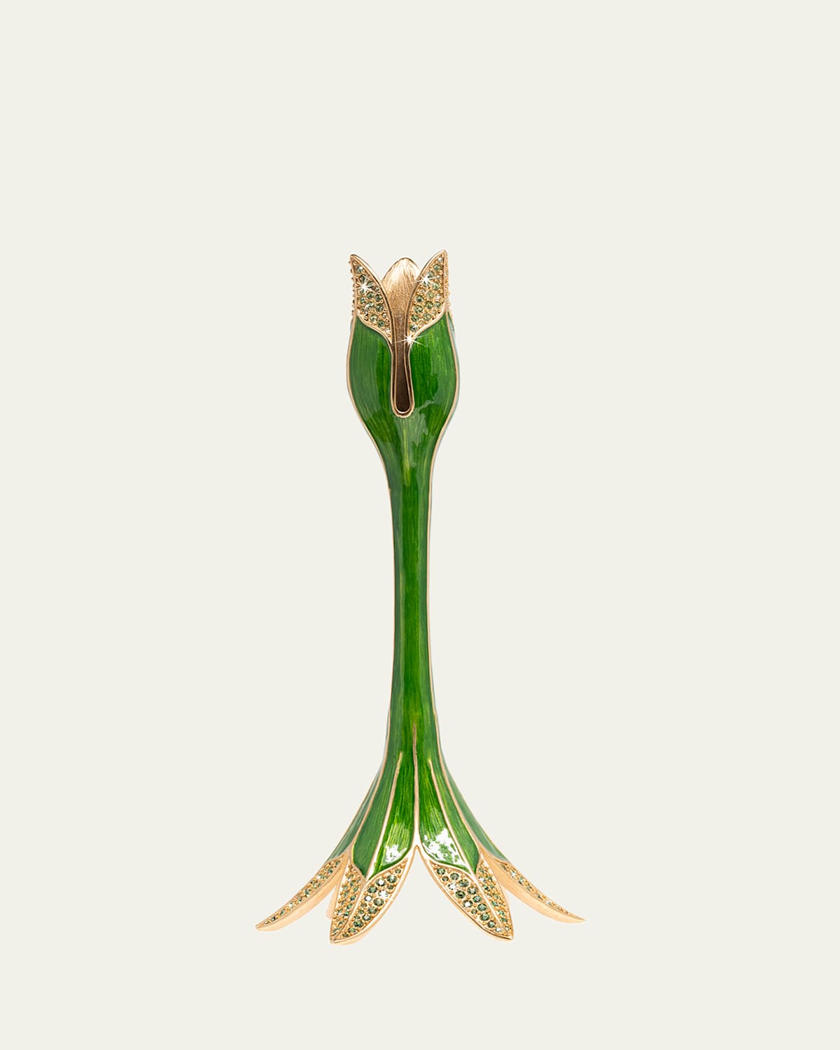 Jay Strongwater Tulip Medium Candlestick Holder