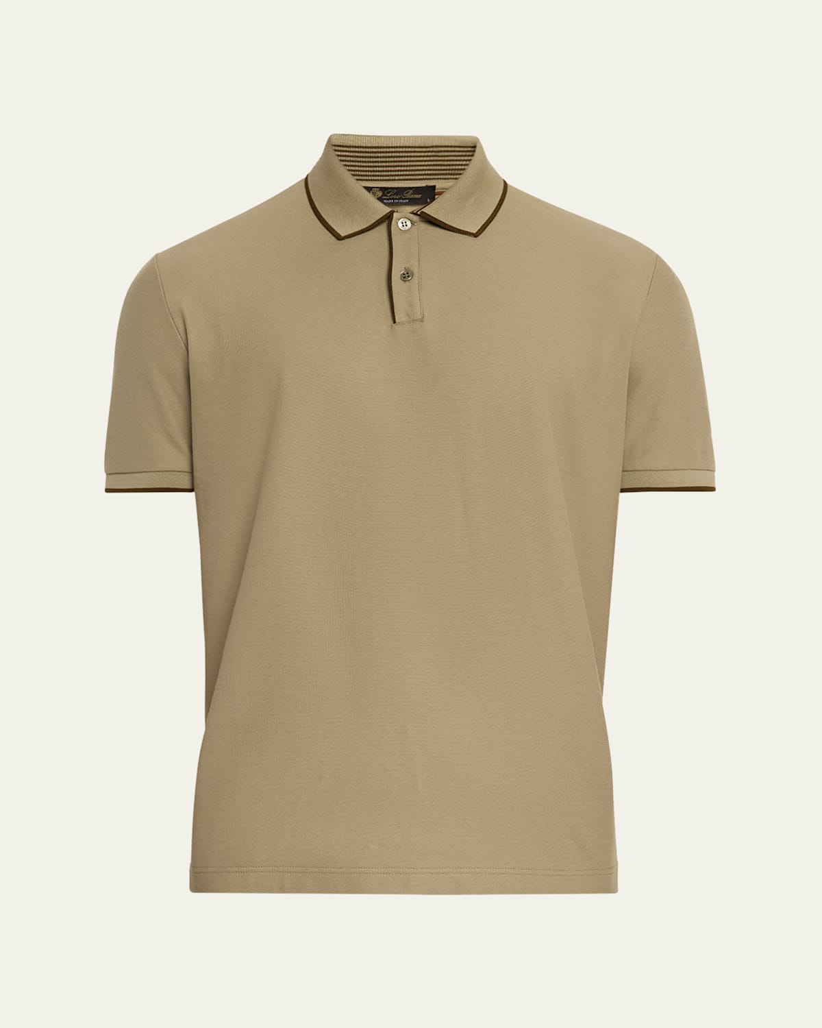 Men's Brentwood Tipped Jersey Pique Polo Shirt