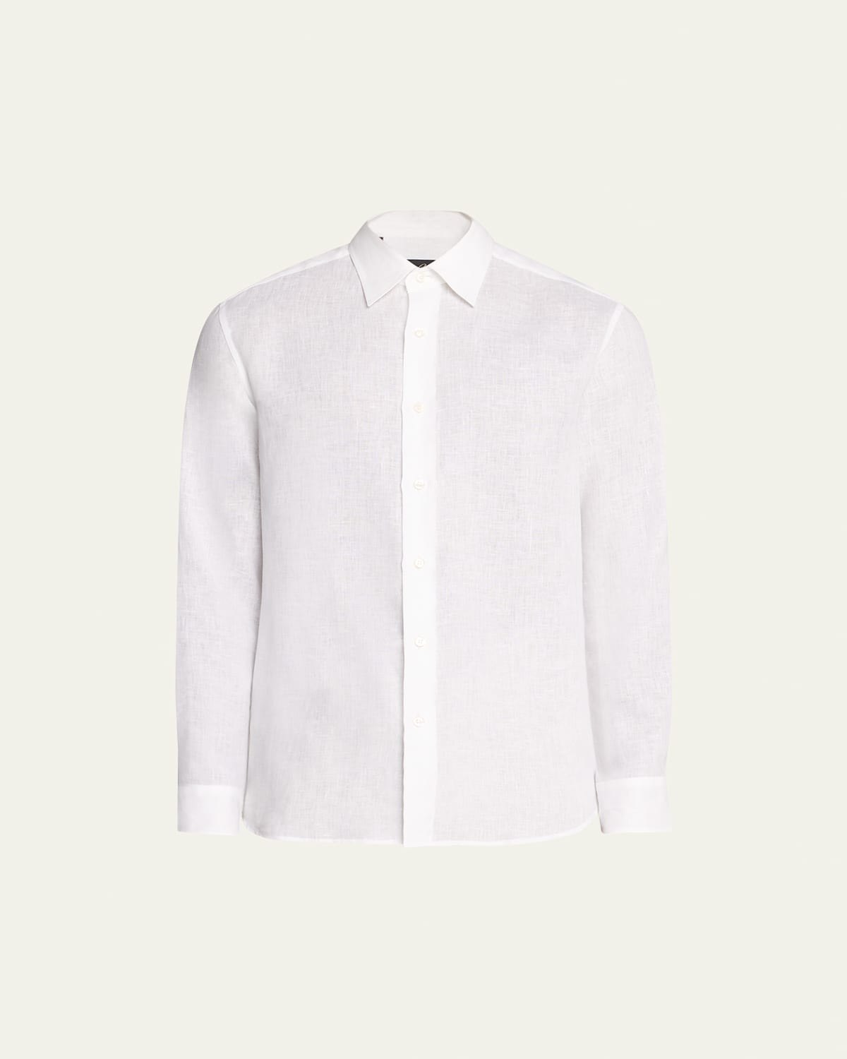 Brioni Men's Solid Linen Sport Shirt
