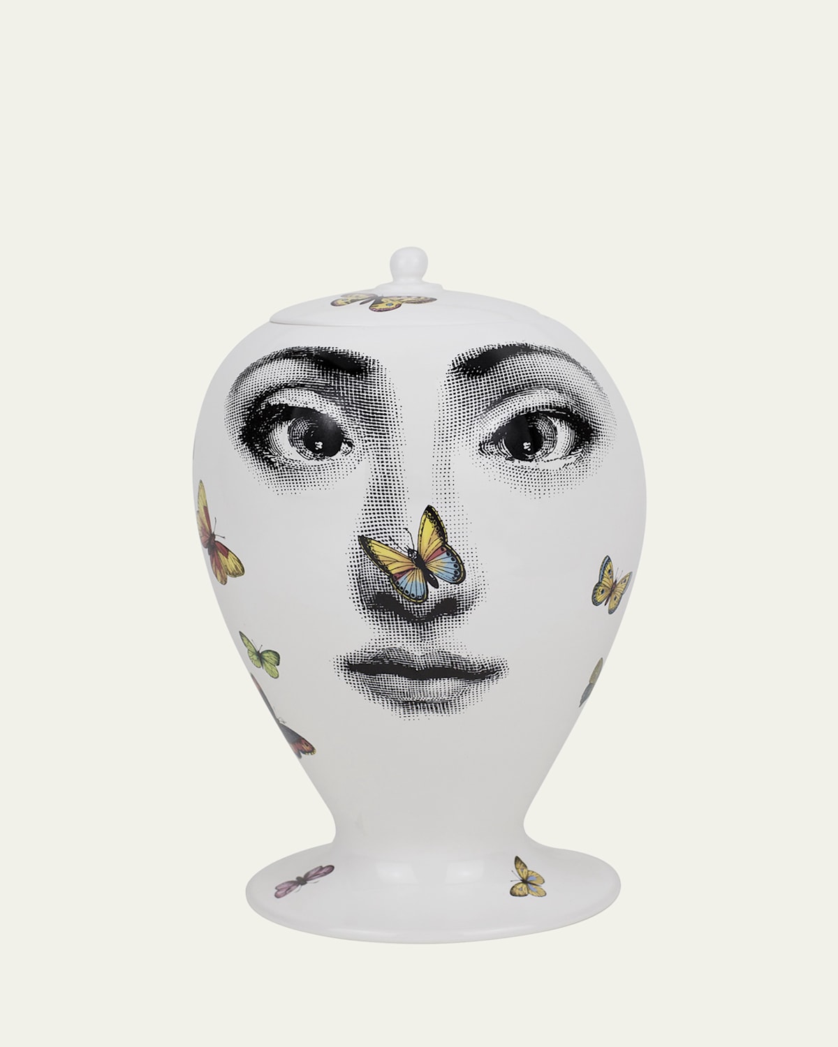 Fornasetti Vase Farfalle Butterflies Face Print Vase