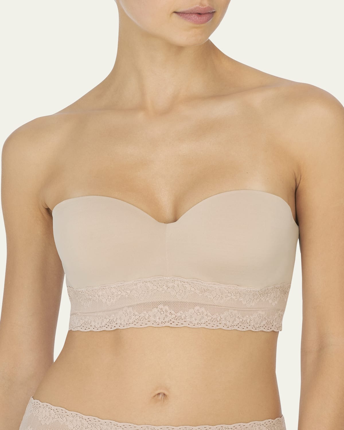 Natori Bliss Perfection Strapless Underwire Contour Bra In Brown