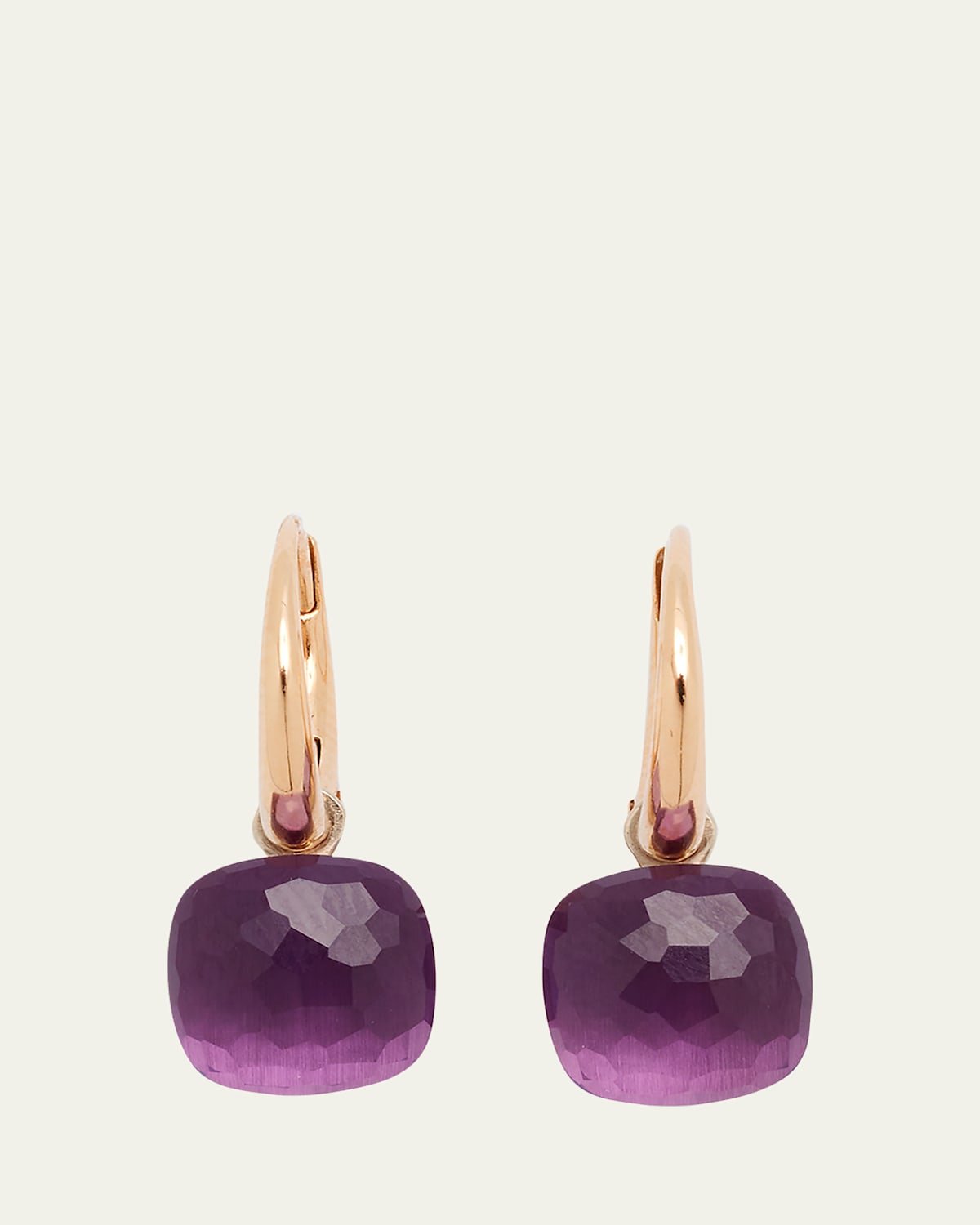 Nudo Petite 18k Gold Amethyst Earrings