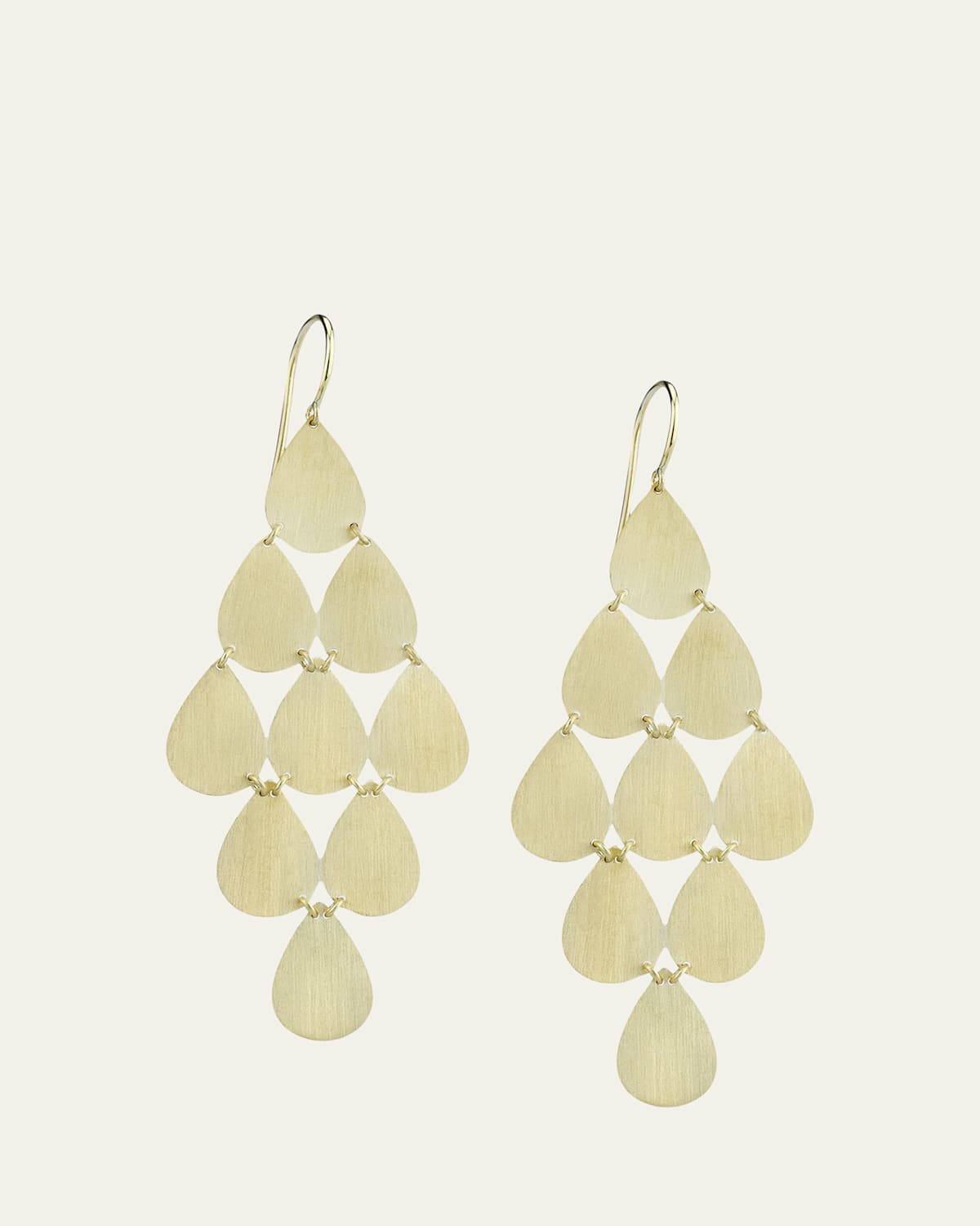 Irene Neuwirth 18K Yellow Gold 9 Drop Chandelier Earrings