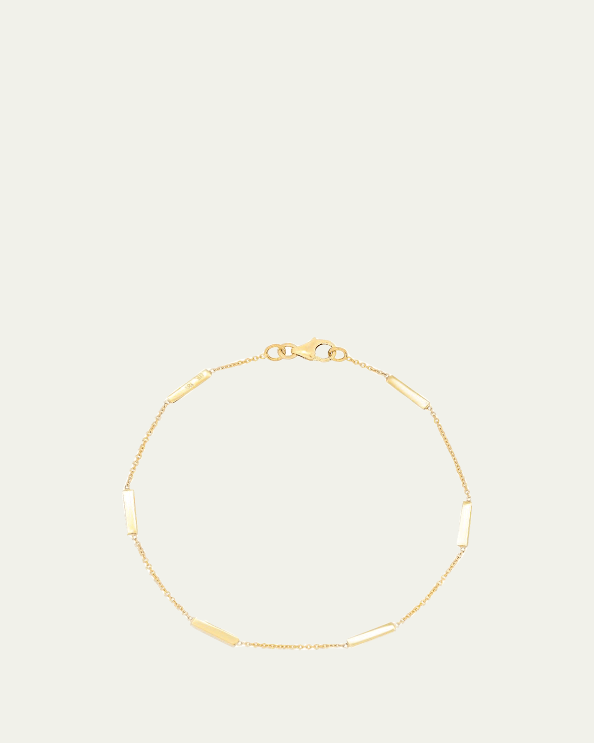 Jennifer Meyer 18K Bar By-the-Inch Bracelet on 14k Chain | Thumbnail 3