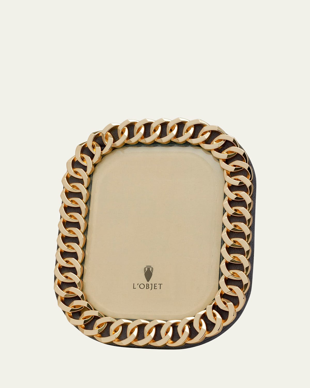 L'objet Gold Cuban Link Frame, 4" X 6" In Gold