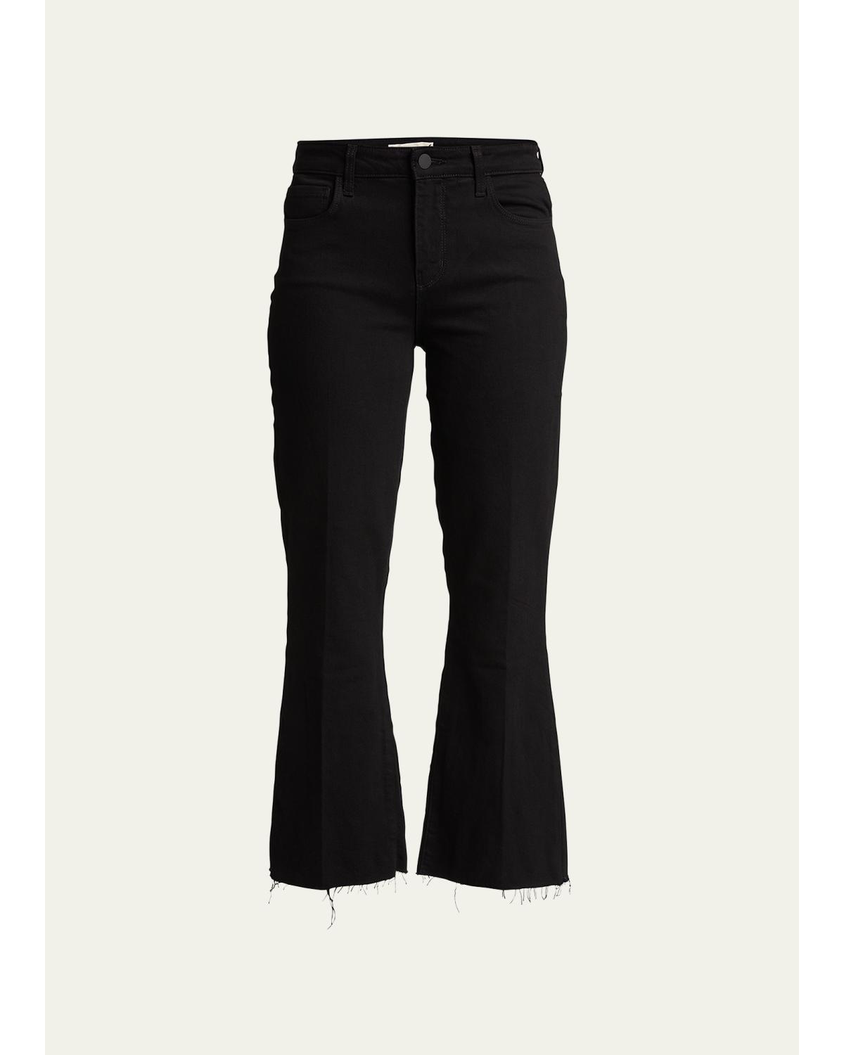 Kendra High-Rise Crop Flare Jeans