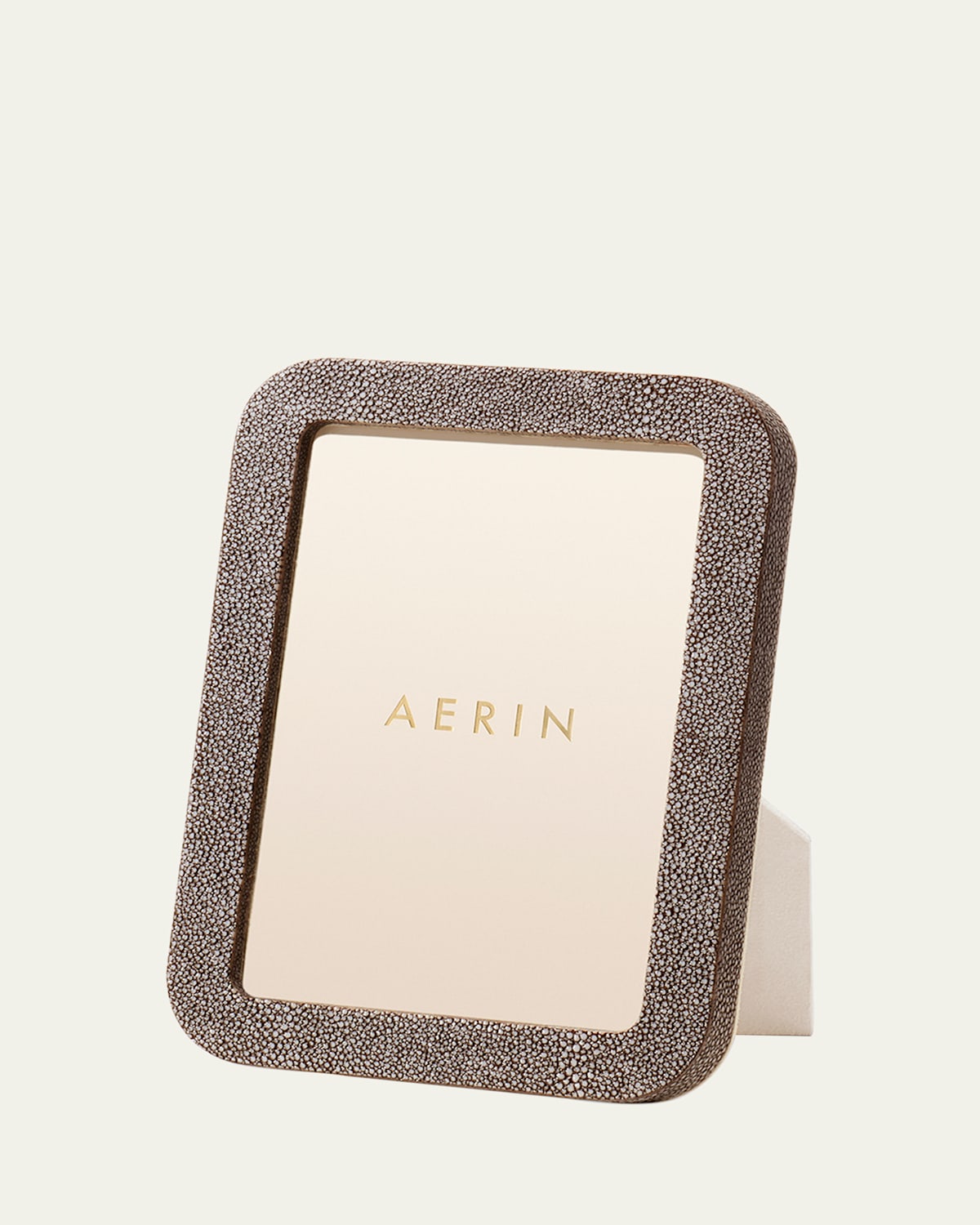 Aerin Modern Faux Shagreen Frame, 5" X 7" In Chocolate