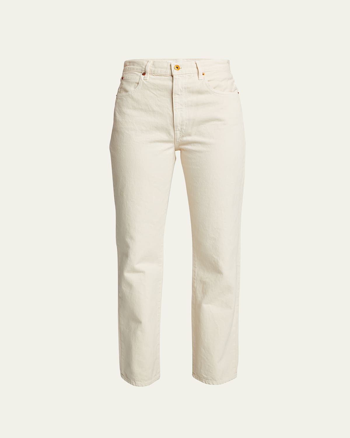 London High-Rise Straight-Leg Jeans