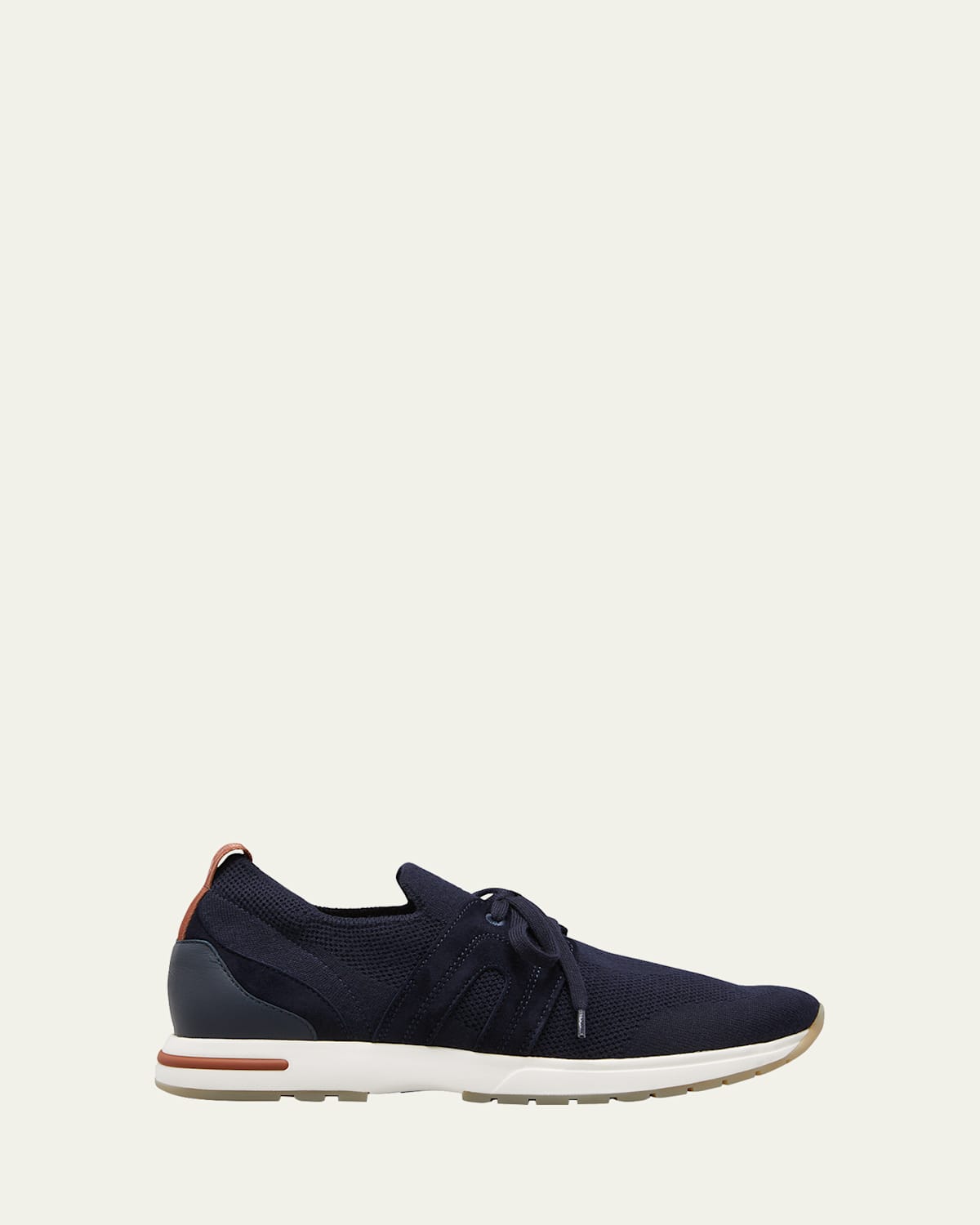 Knit Lace-Up Runner Sneakers