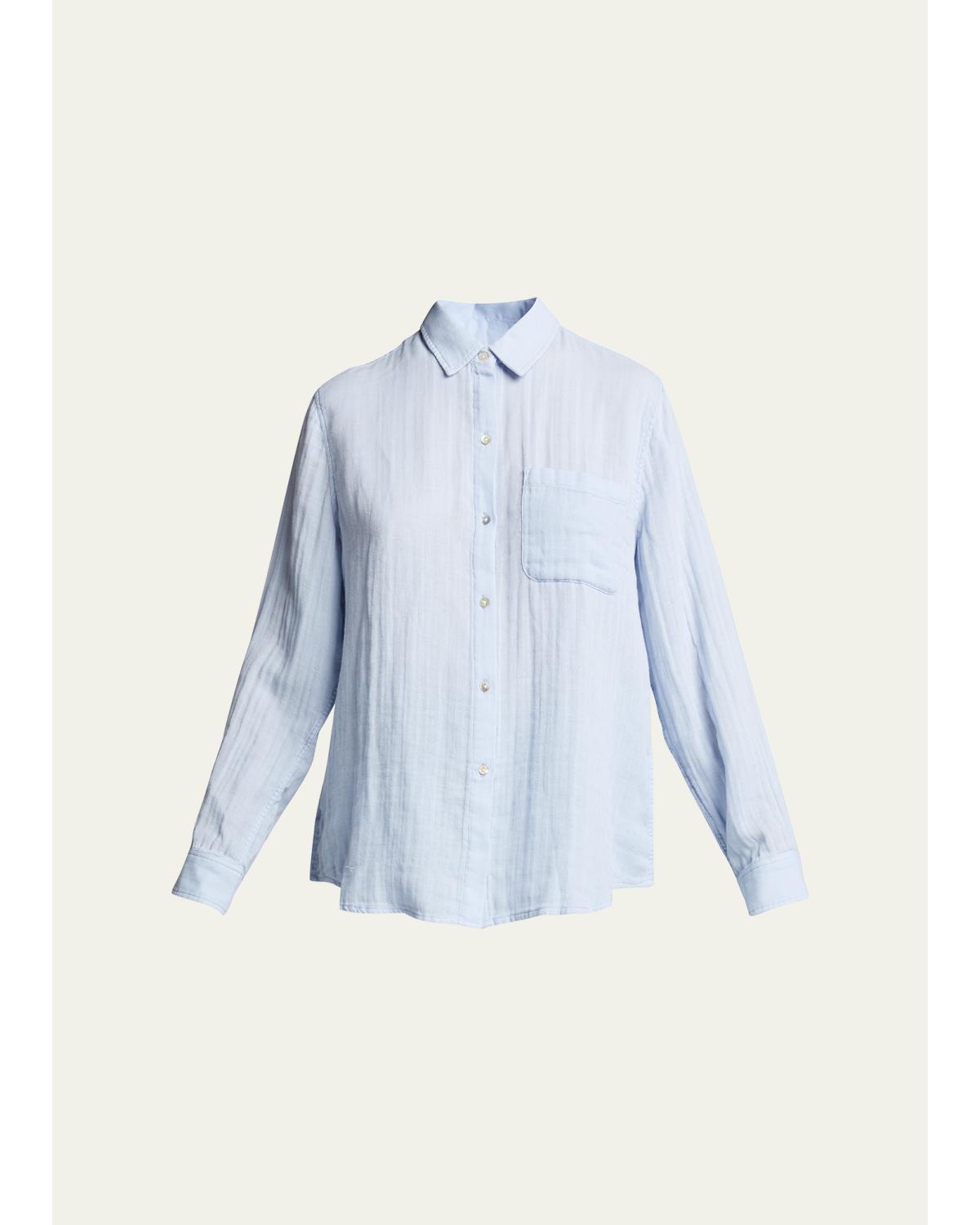 Ellis Gauze Cotton Button Down Shirt