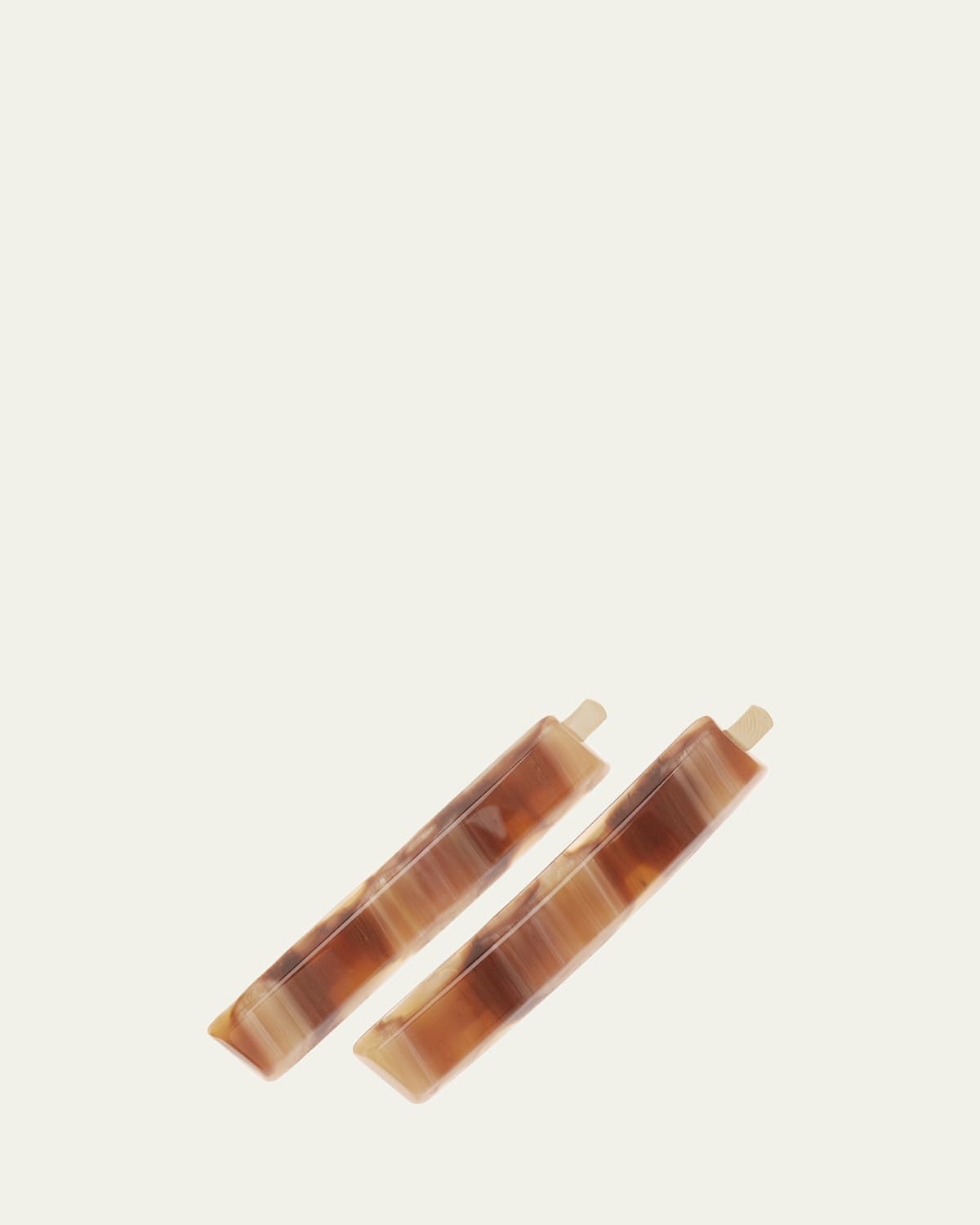 France Luxe Mod Bobby Pin Pair - Classic In Caramel Horn