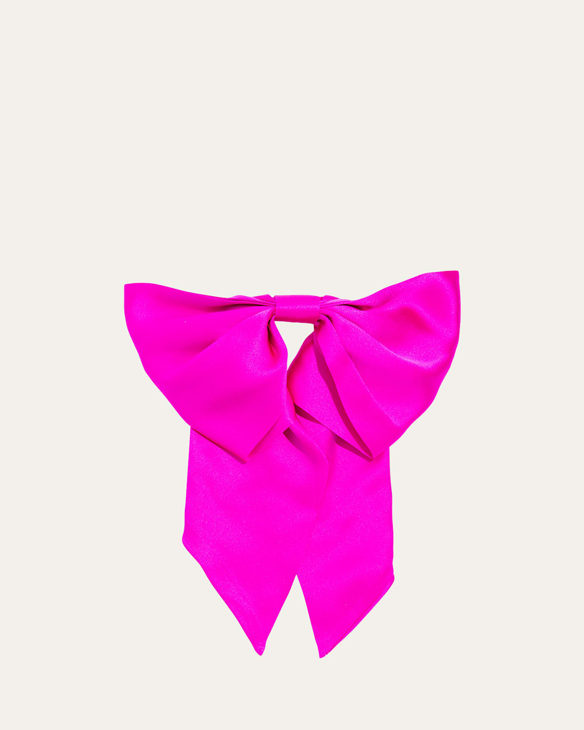 Clara Silk Charmeuse Bow Barrette