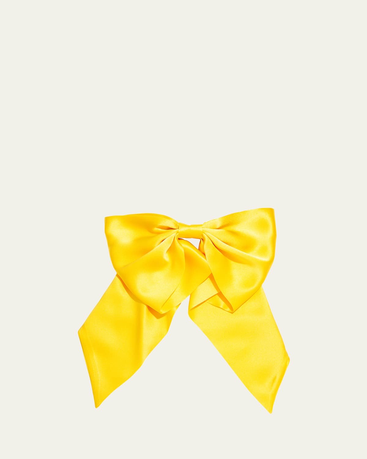 Clara Silk Charmeuse Bow Barrette