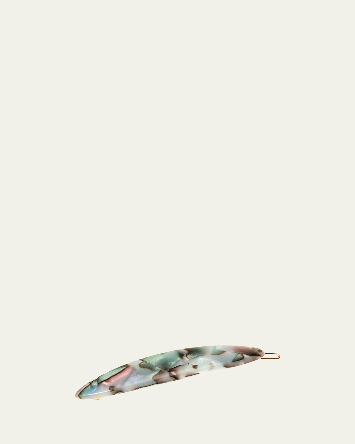 France Luxe Oblong Tige Boule Barrette In South Sea