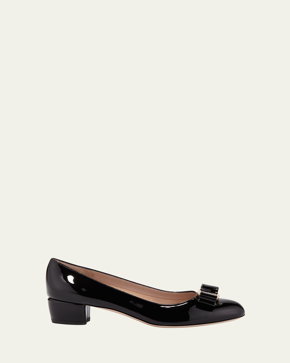 Vara Bow Leather Low Pumps