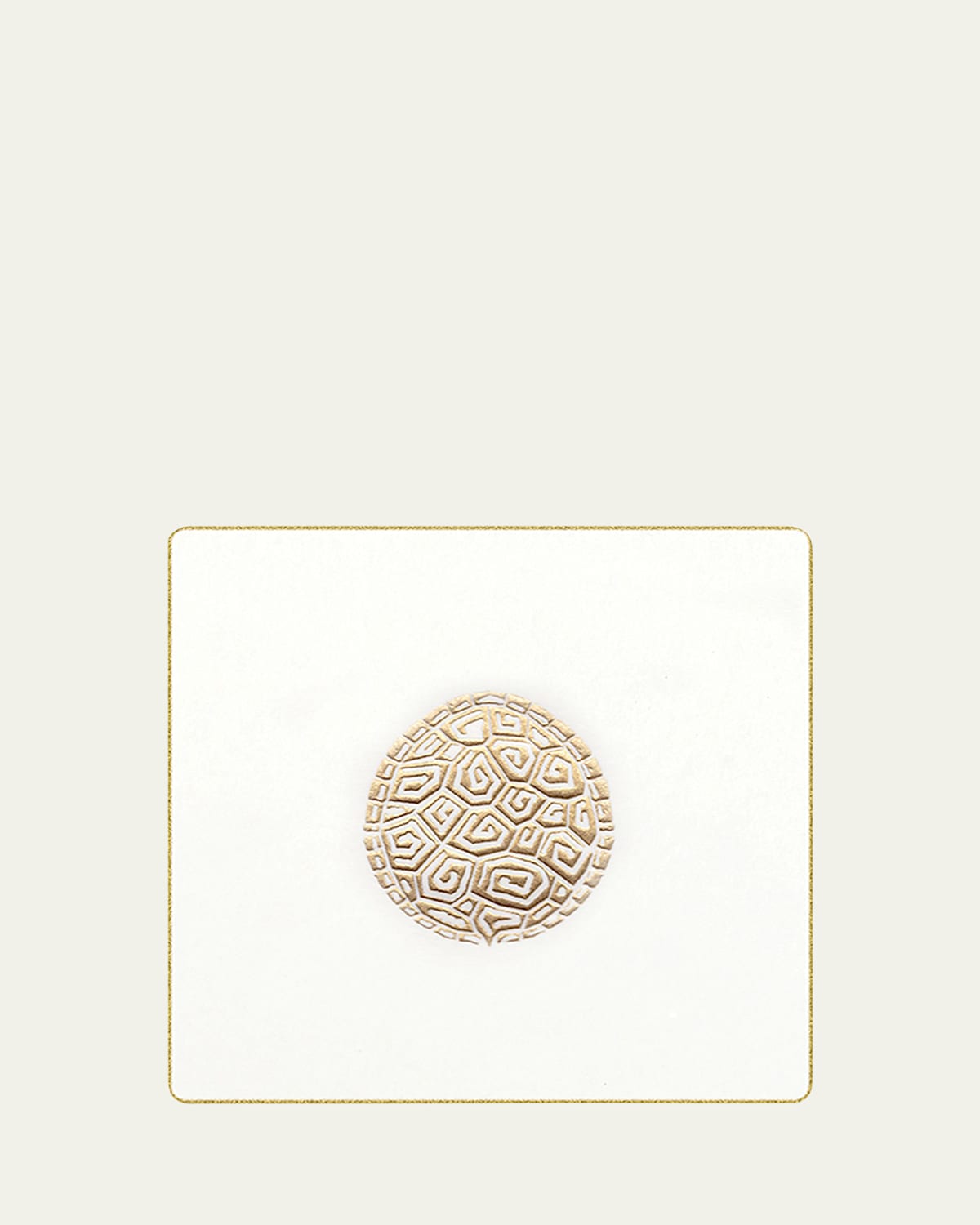 Bell'invito Tortoise Coasters, Set Of 18 In White